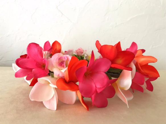 プルメリアの花かんむり：アーティフィシャルフラワー 3枚目の画像
