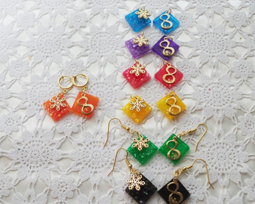 eighterさんに8∞ インフィニティ 冬季バージョン イヤリングへも可能