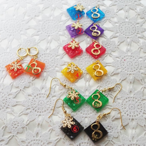 eighterさんに8∞ インフィニティ 冬季バージョン イヤリングへも可能