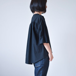 【SALE】-airy blouse/BK-　コットンブラウス 4枚目の画像