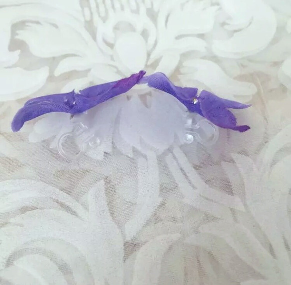 紫陽花のイヤリング♡ 2枚目の画像