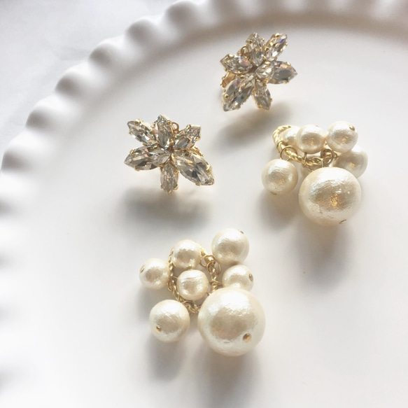 2way luxury earring 4枚目の画像