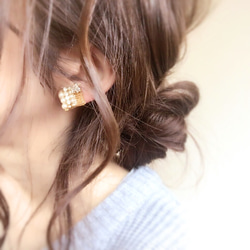 square bijou *ear accessory* 2枚目の画像