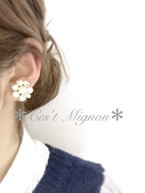 pearl flower*ear accessory* 5枚目の画像