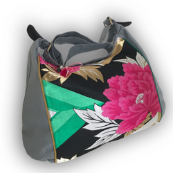 ビンテージ帯リメイク2-WAY キュートな斜めがけメッセンジャーバッグ