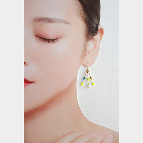 Sparkler〜線香花火みたいなピアス ピアス（フック・チェーン