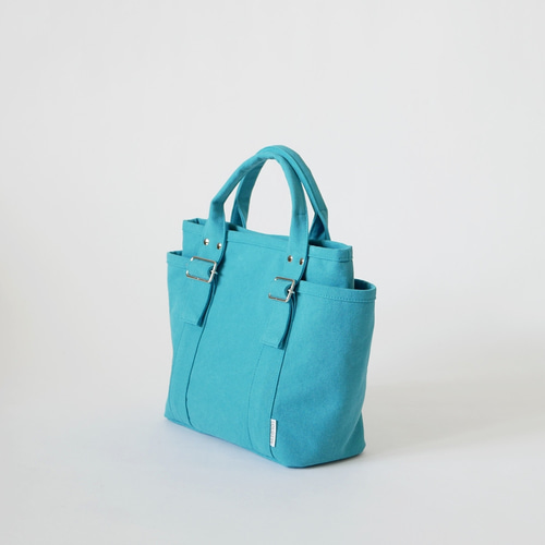 人気カラー<ターコイズ>◇A4◇2wayワンショルダー 倉敷帆布
