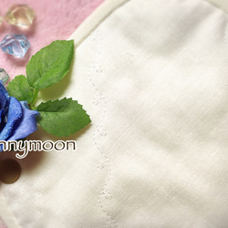 新仕様☆sunnymoon☆ランジェリータイプの布なぷライナー『ブルーローズver.1』 5枚目の画像