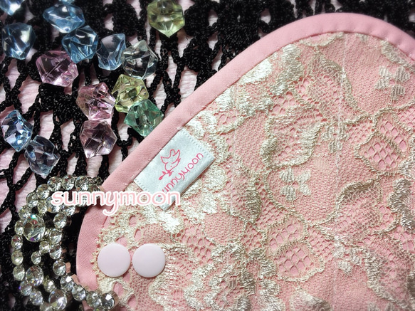 sunnymoon☆ランジェリータイプの布なぷライナー「シャンパンゴールド〜ロゼ〜」 3枚目の画像