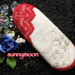 sunnymoon☆ランジェリータイプの布なぷライナー『バイカラーシリーズ・白』 4枚目の画像