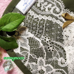限定カラー☆sunnymoon☆ランジェリータイプの布なぷライナー「fairyオリーブ」 3枚目の画像