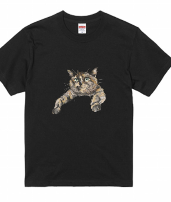 ✴︎ Haku様専用✴︎bonvoroidアートTシャツ✳︎前面✳︎サビ猫 1枚目の画像