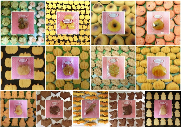 木箱に薔薇のプリザーブドフラワーの秋色アレンジと秋の焼き菓子６袋のギフトセット 2枚目の画像
