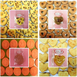 ドライフラワーテイストと薔薇のプリザーブドフラワーアレンジとハートの焼き菓子2袋のギフトセット 2枚目の画像