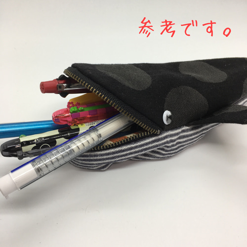 くじらポーチ ランダムドット柄□ペンケース クジラポーチ smileタグ