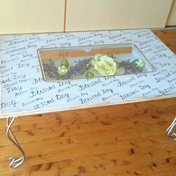 畳み式アンティーク風センターテーブル 4枚目の画像