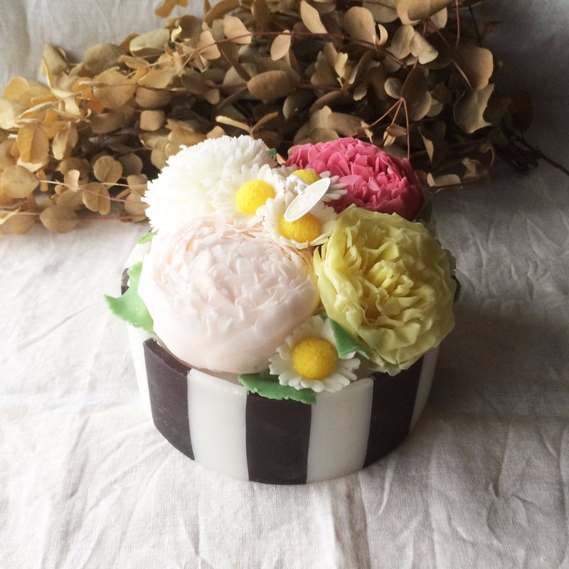 フラワーキャンドル "flowery bande" 4,500円