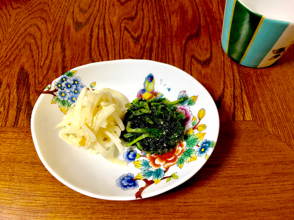 オリエンタル（緑）蕎麦猪口・小皿セット 5枚目の画像