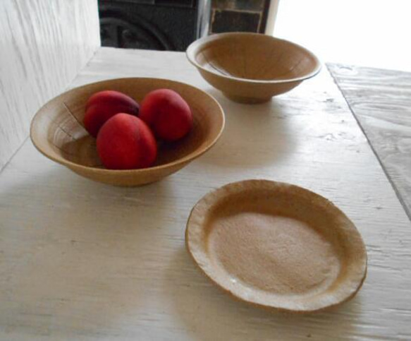 茶化粧土　水切り皿　麺皿 4枚目の画像