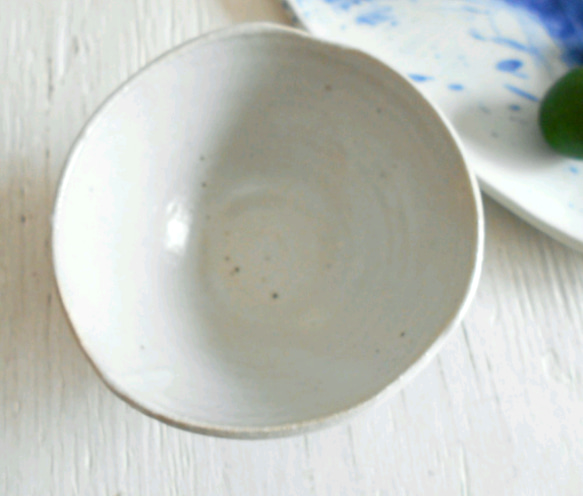 ねずみ志野　ご飯茶碗　普通サイズ 5枚目の画像