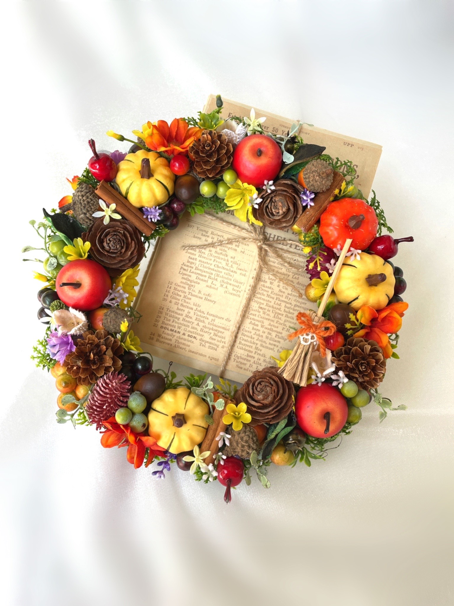 実りの秋＊ハッピーハロウィン＊賑やかリース