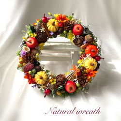 実りの秋＊ハッピーハロウィン＊賑やかリース 5枚目の画像