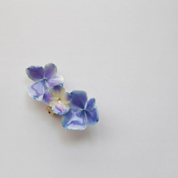紫陽花　イヤークリップ 2枚目の画像