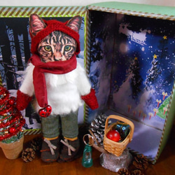 クリスマス猫ドール《モミの木をさがしに》 1枚目の画像