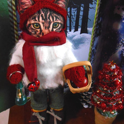 クリスマス猫ドール《モミの木をさがしに》 4枚目の画像