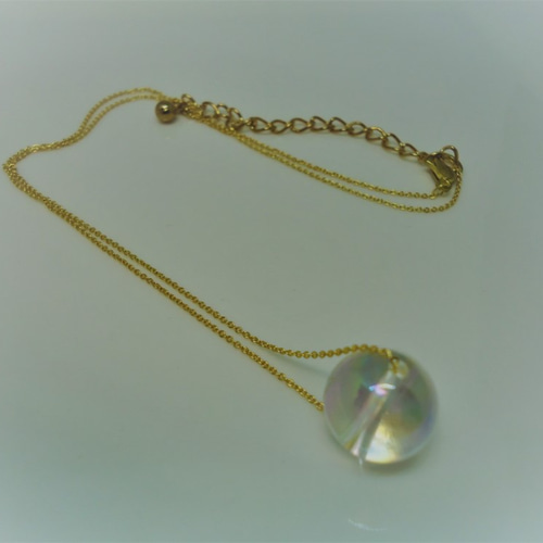 天然石・アクアオーラ水晶❤シャボン玉のような透明感❤光を虹色に反射