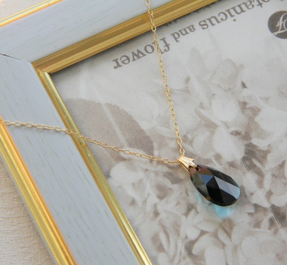 blue&burgundy necklace 2枚目の画像