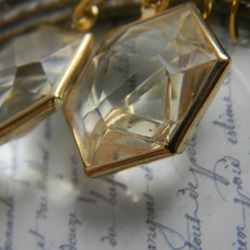 hexagon bijou　pierced earrings 3枚目の画像
