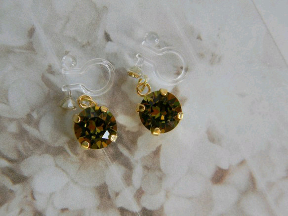 Khaki　bijou　earring 2枚目の画像