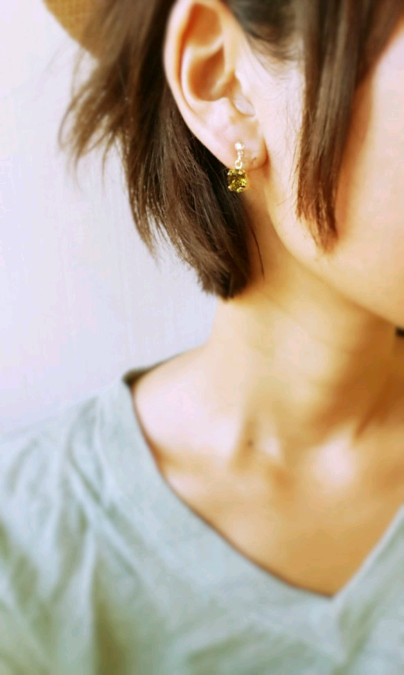 Khaki　bijou　earring 3枚目の画像