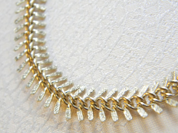 デザインチェーンのゴールドネックレス 3枚目の画像