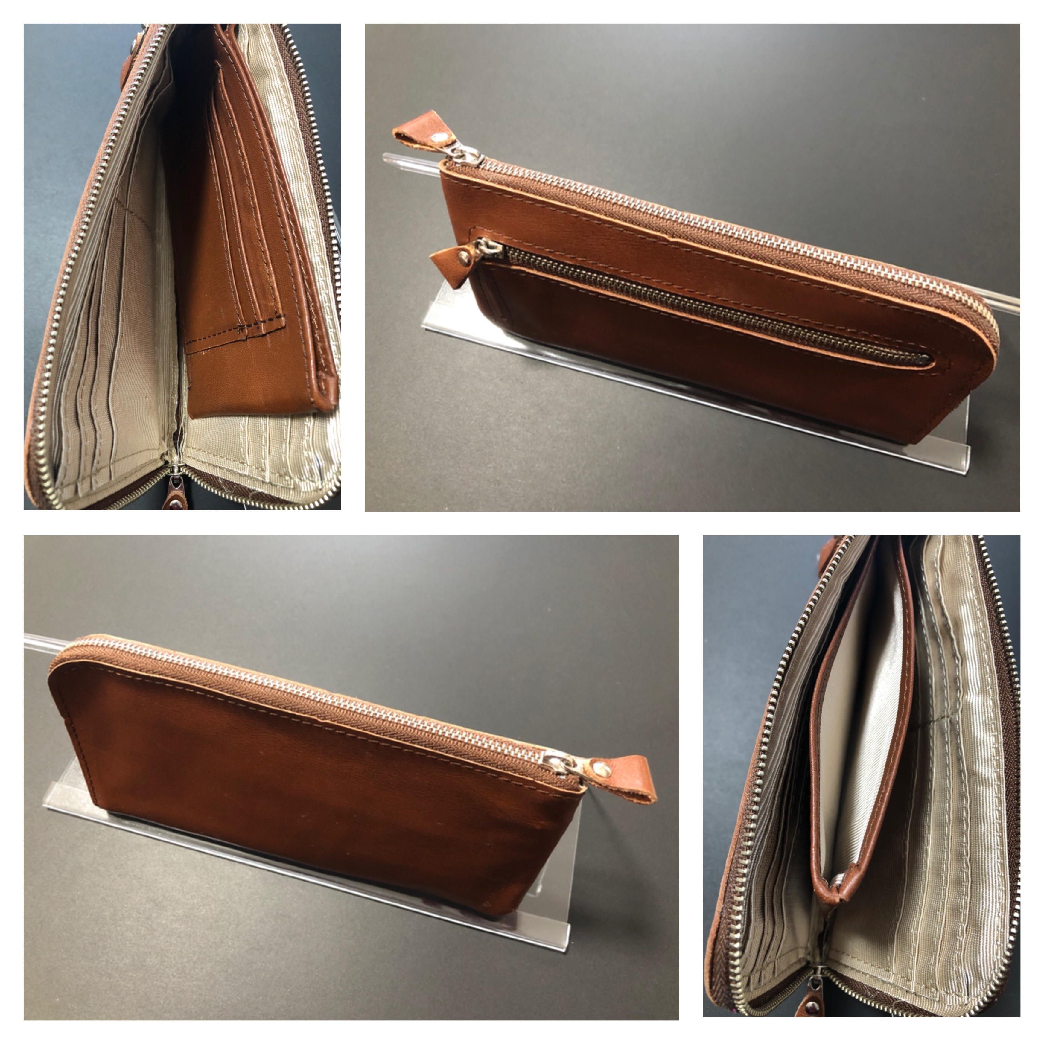 新品　本革長財布❤️キャメル