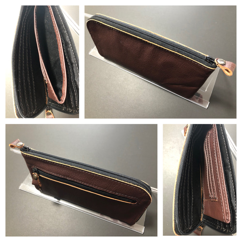 新品 本革長財布❤️ブラウン 長財布 Tono❤️H 通販｜Creema(クリーマ 