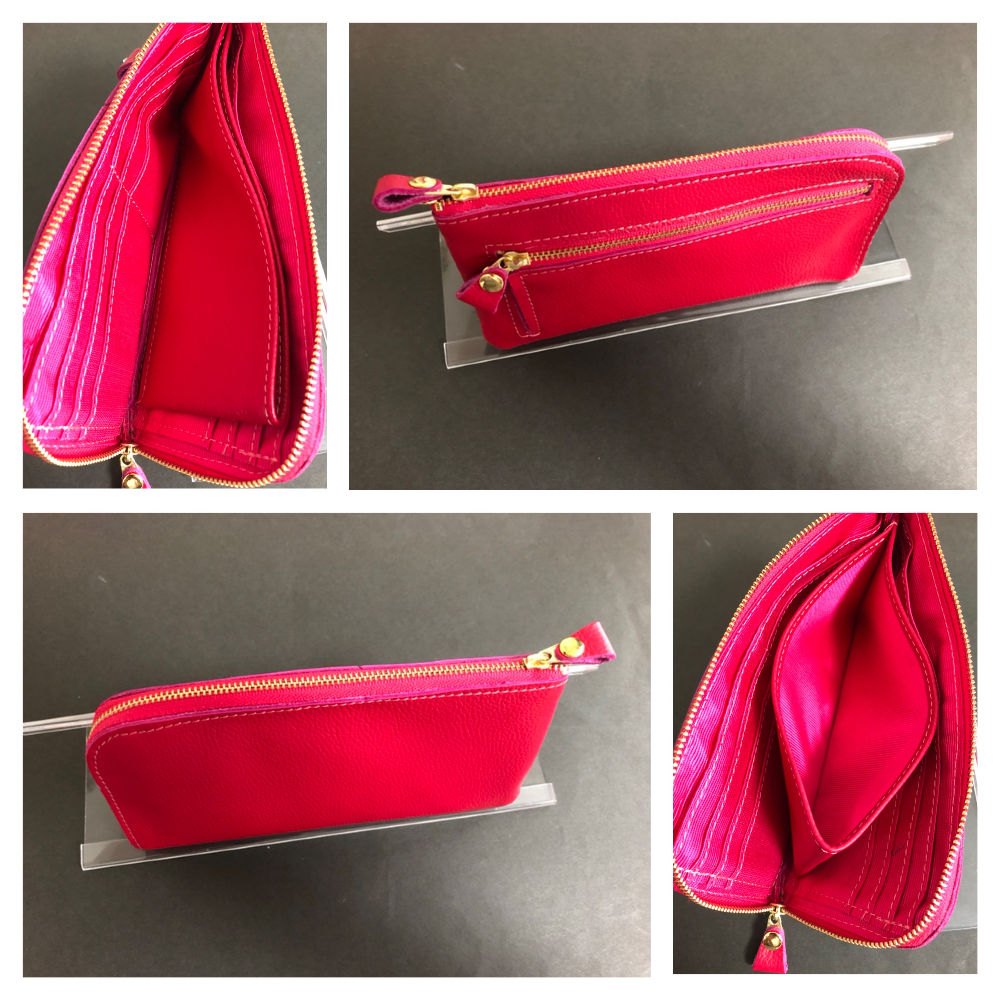 新品　本革オーダー　レディース長財布