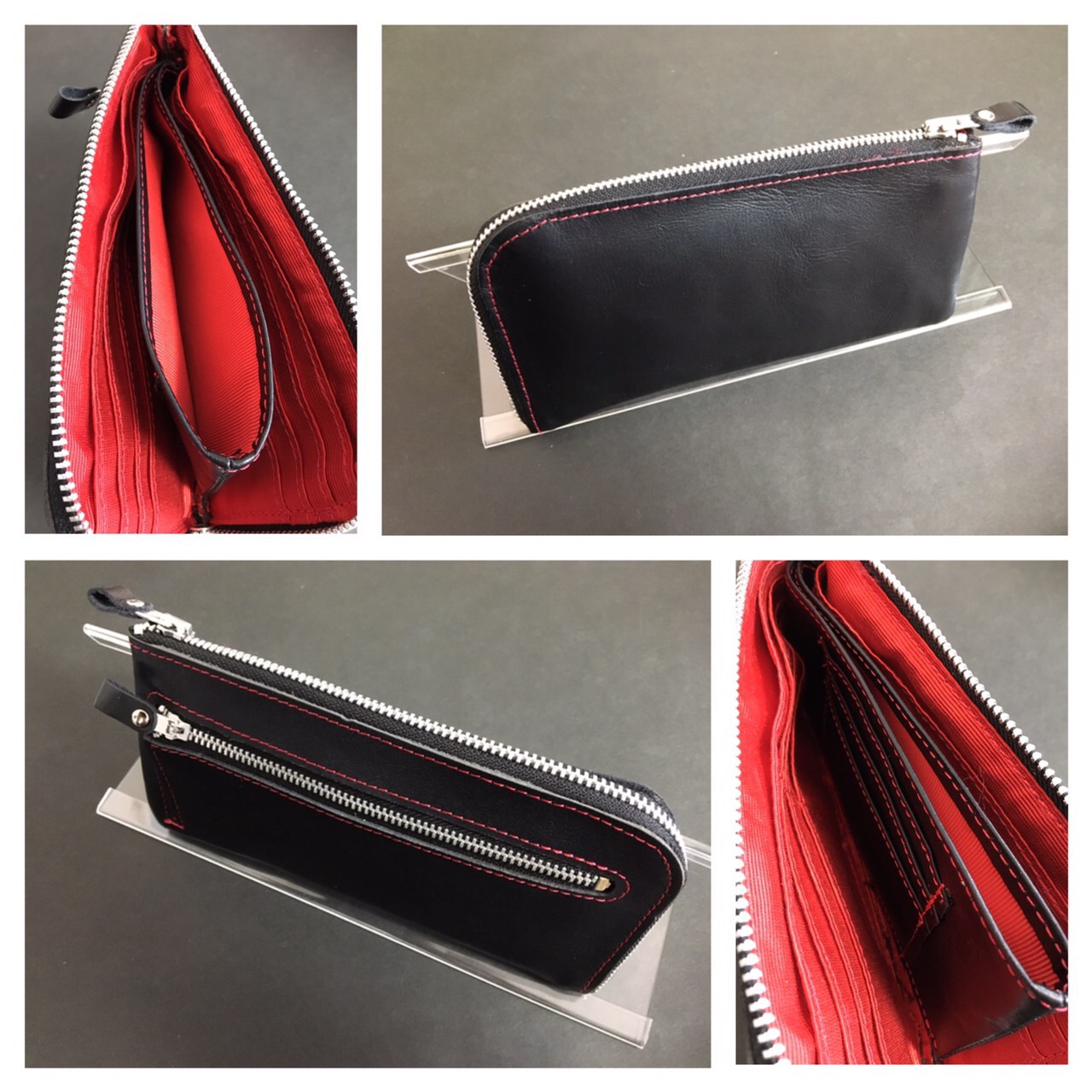 新品　本革オーダー　メンズ長財布