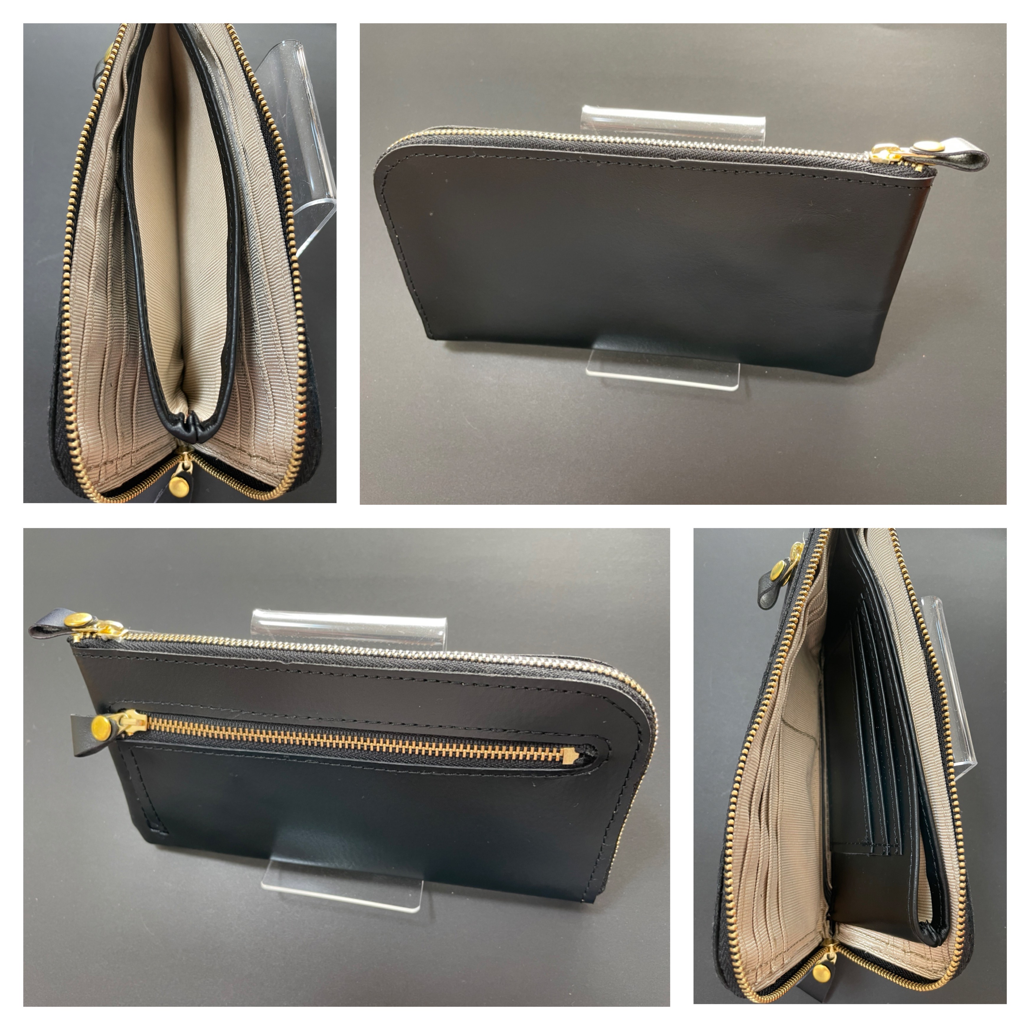 新品　本革長財布　ブラック