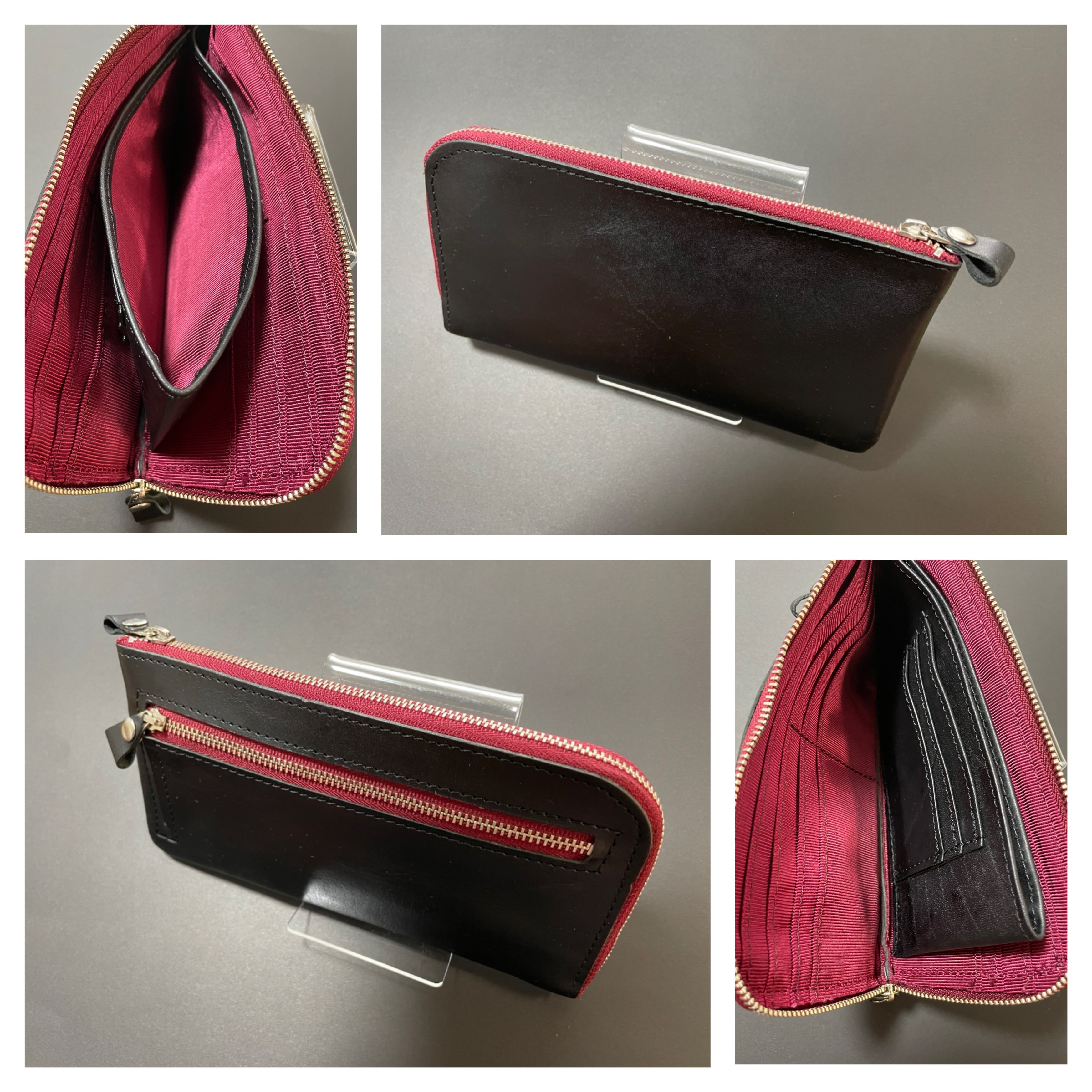 新品　本革長財布　ブラック