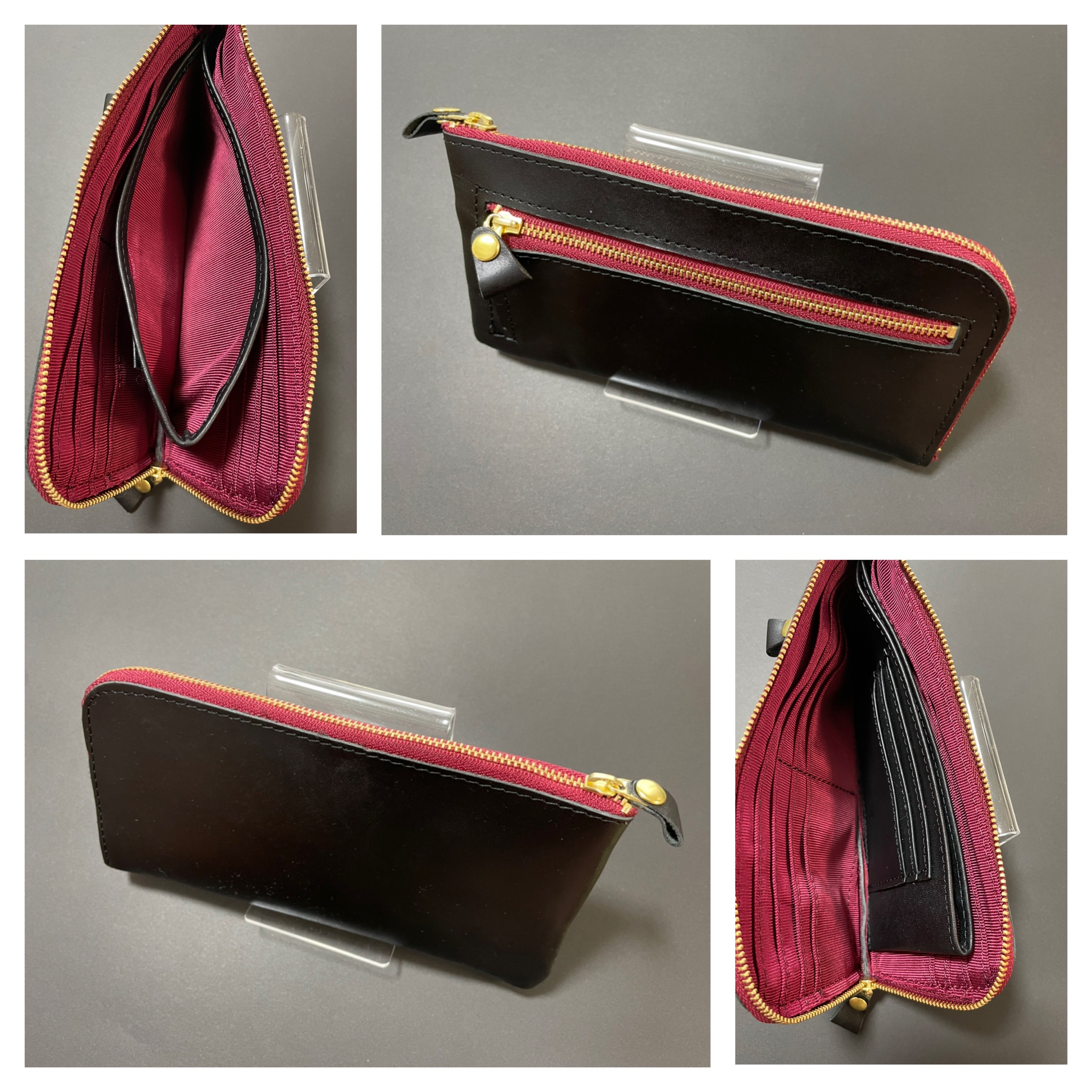 新品　本革長財布　ブラック