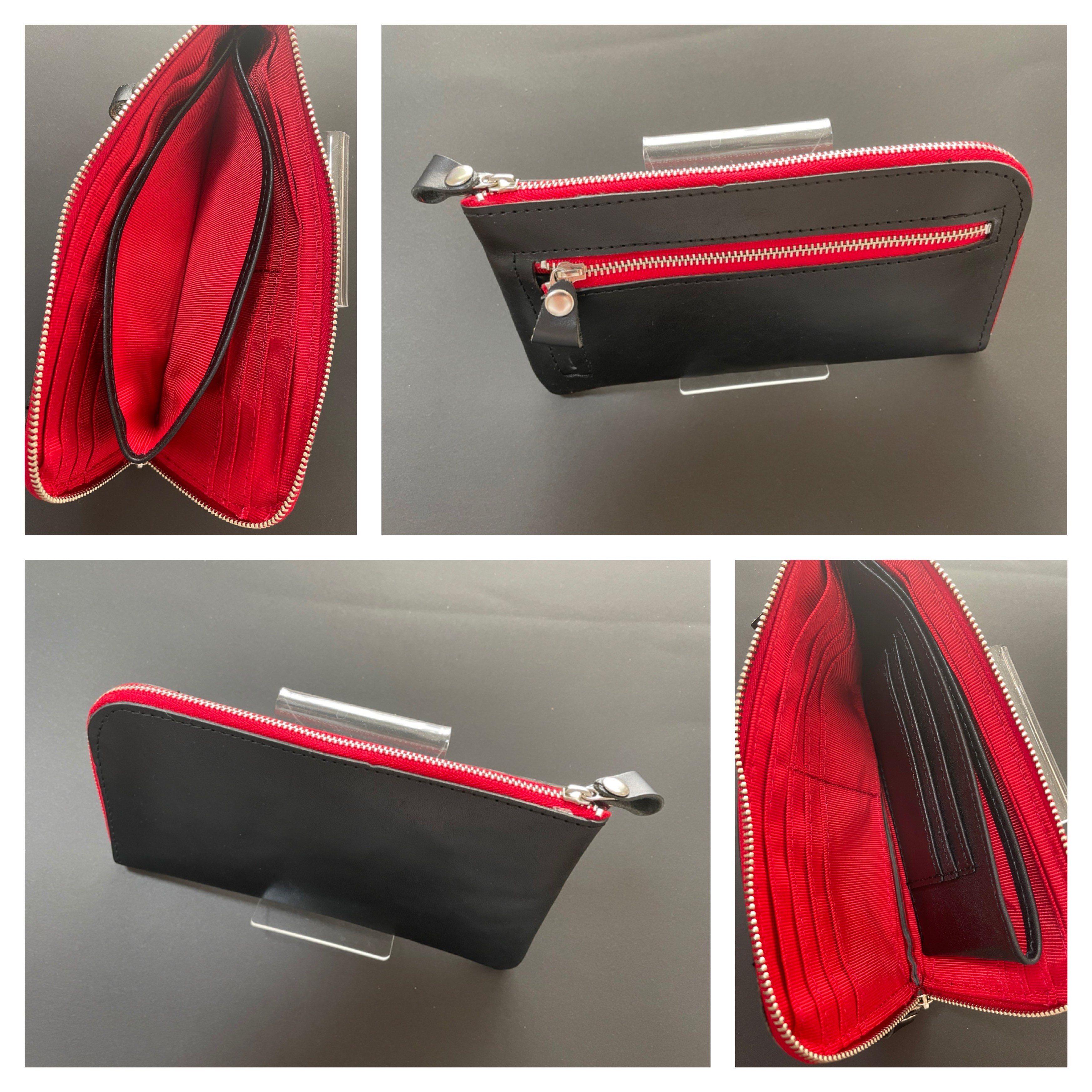 新品　本革長財布　ブラック