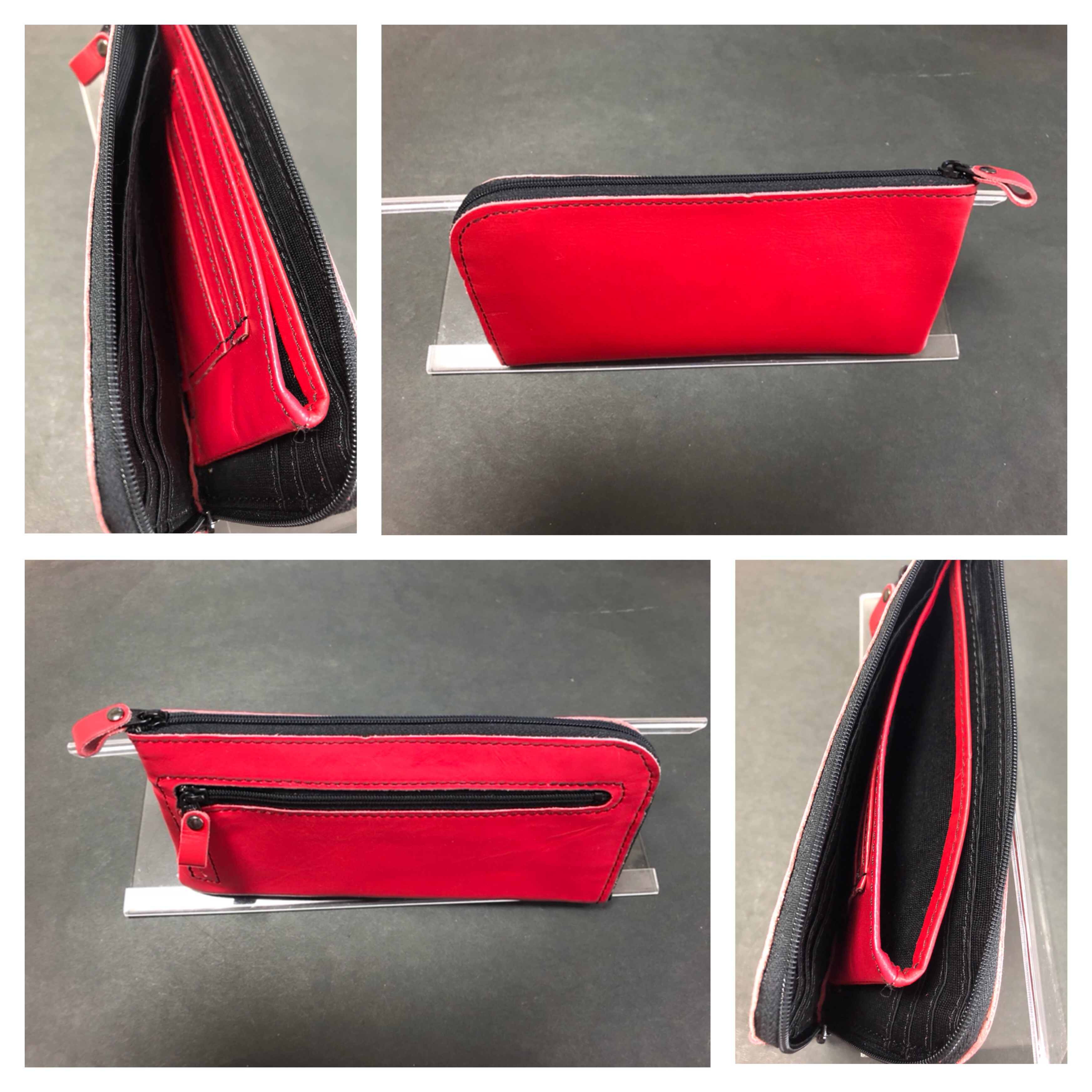 新品 本革長財布❤️レッド