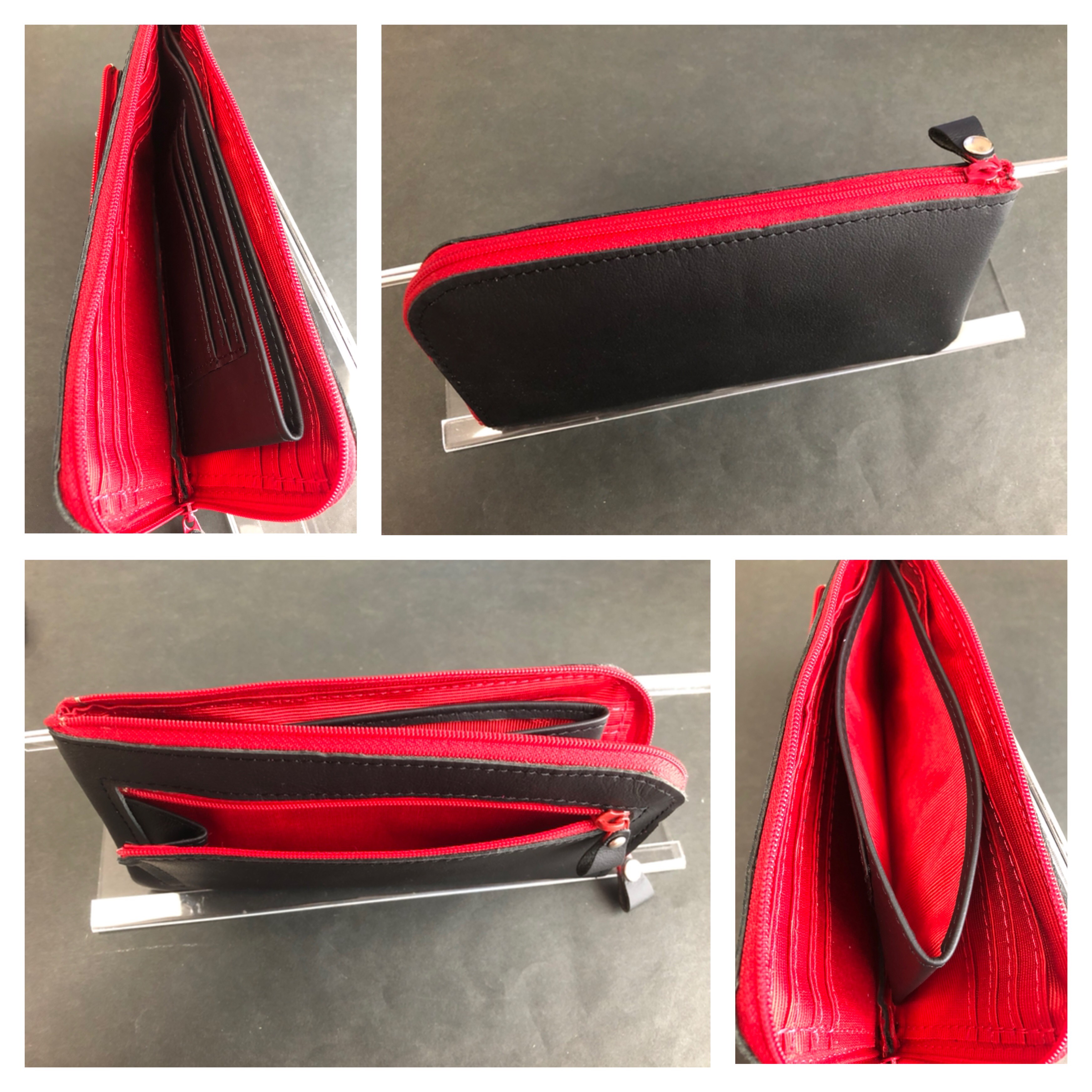 新品 本革レディース長財布 ブラック