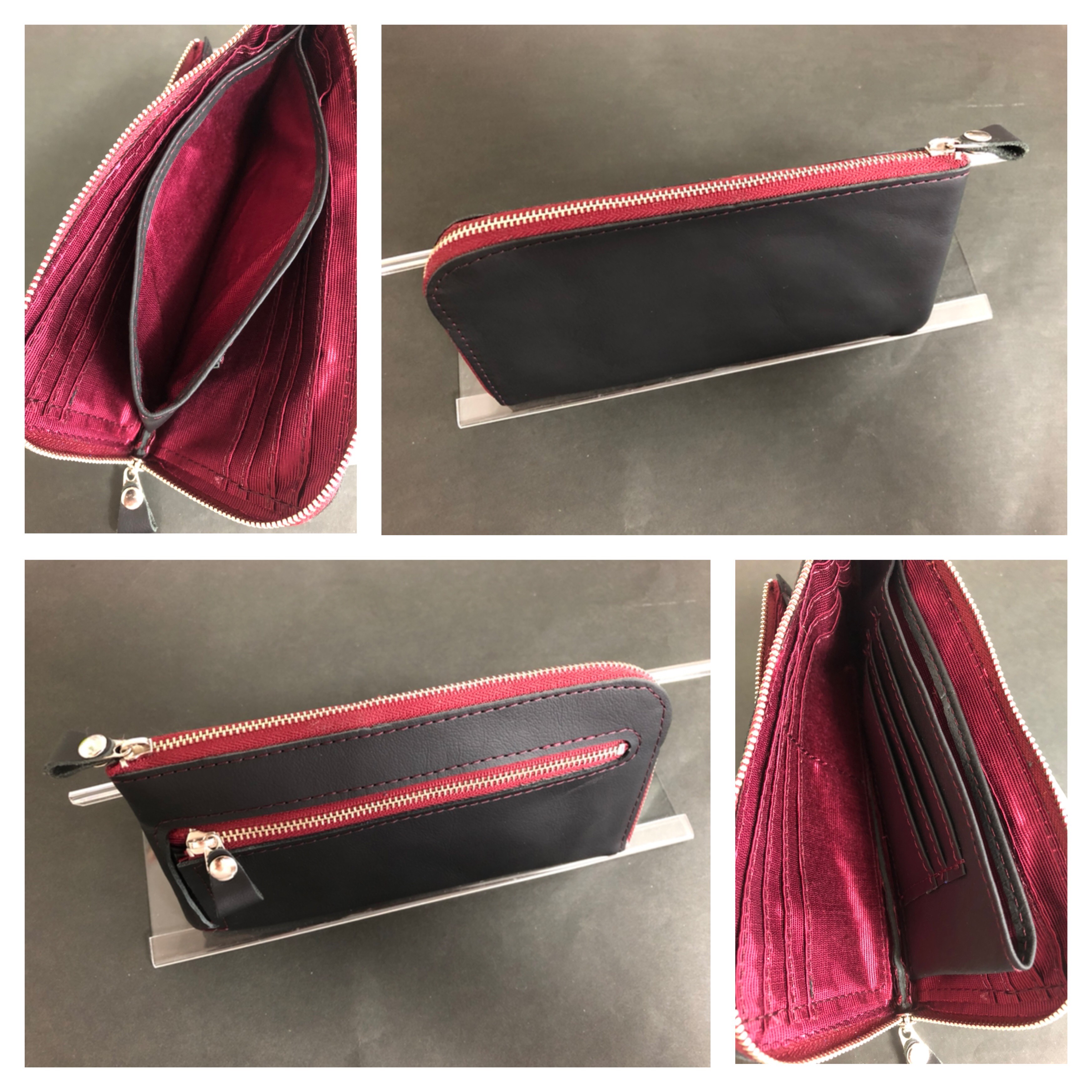 新品 本革レディース長財布 ブラック