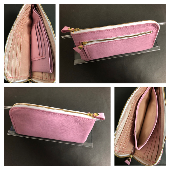 新品 本革レディース長財布❤️ピンク 長財布 Tono❤️H 通販