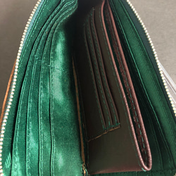 新品　本革レディース長財布❤️ダークブラウン 5枚目の画像