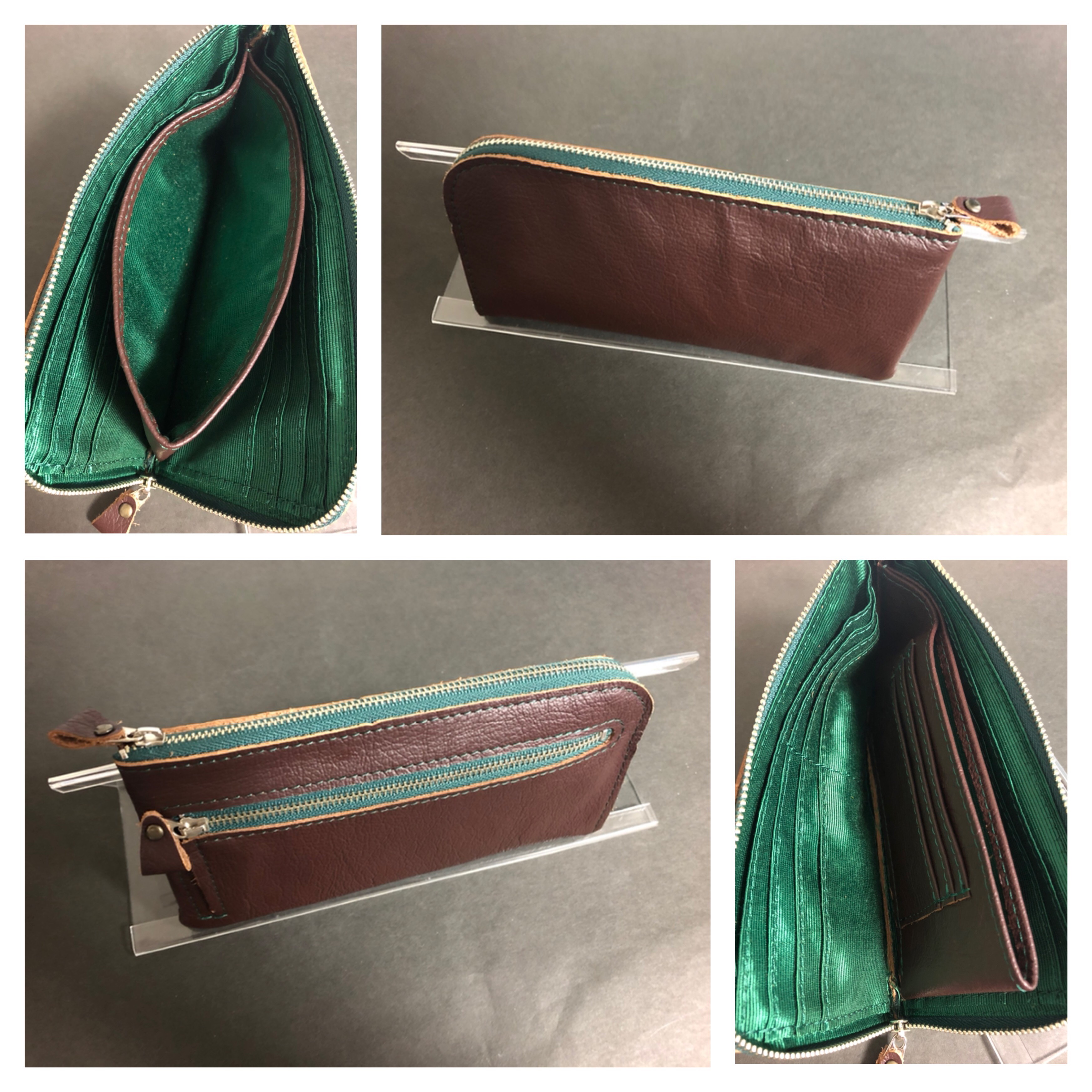 新品　本革レディース長財布❤️ダークブラウン