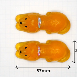 ゴールデンレトリバー（首輪ブルー）＊レジン製の箸置き＊ 3枚目の画像